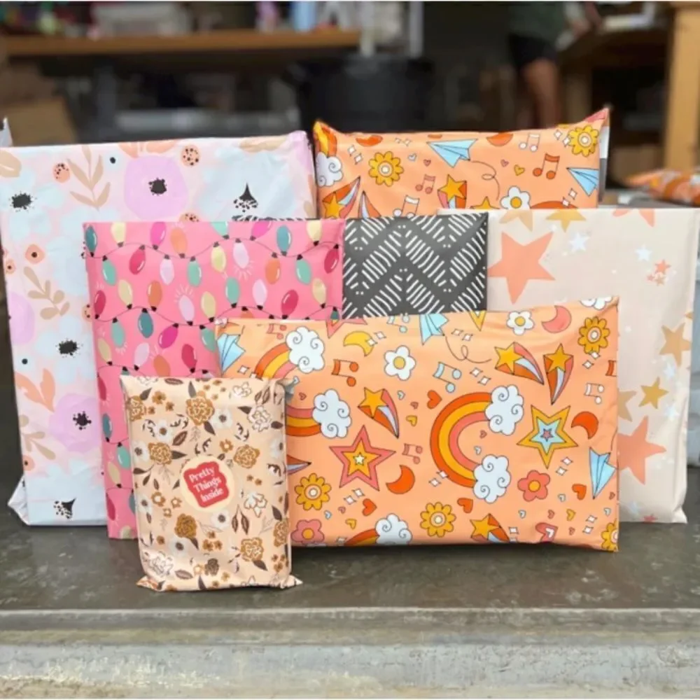 Poly Mailers MIX HAPPY 6x9 10x13 14x17 30pcs 30sti